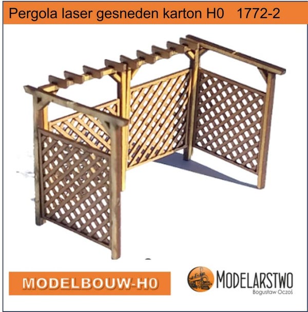 Pergola laser gesneden karton H0 1772-2