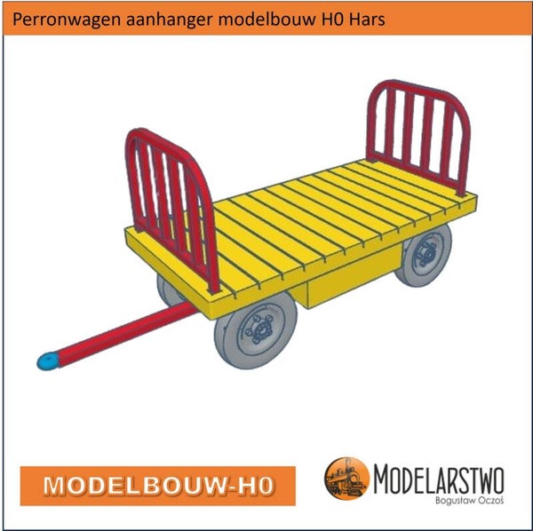 Bagage aanhanger modelbouw H0