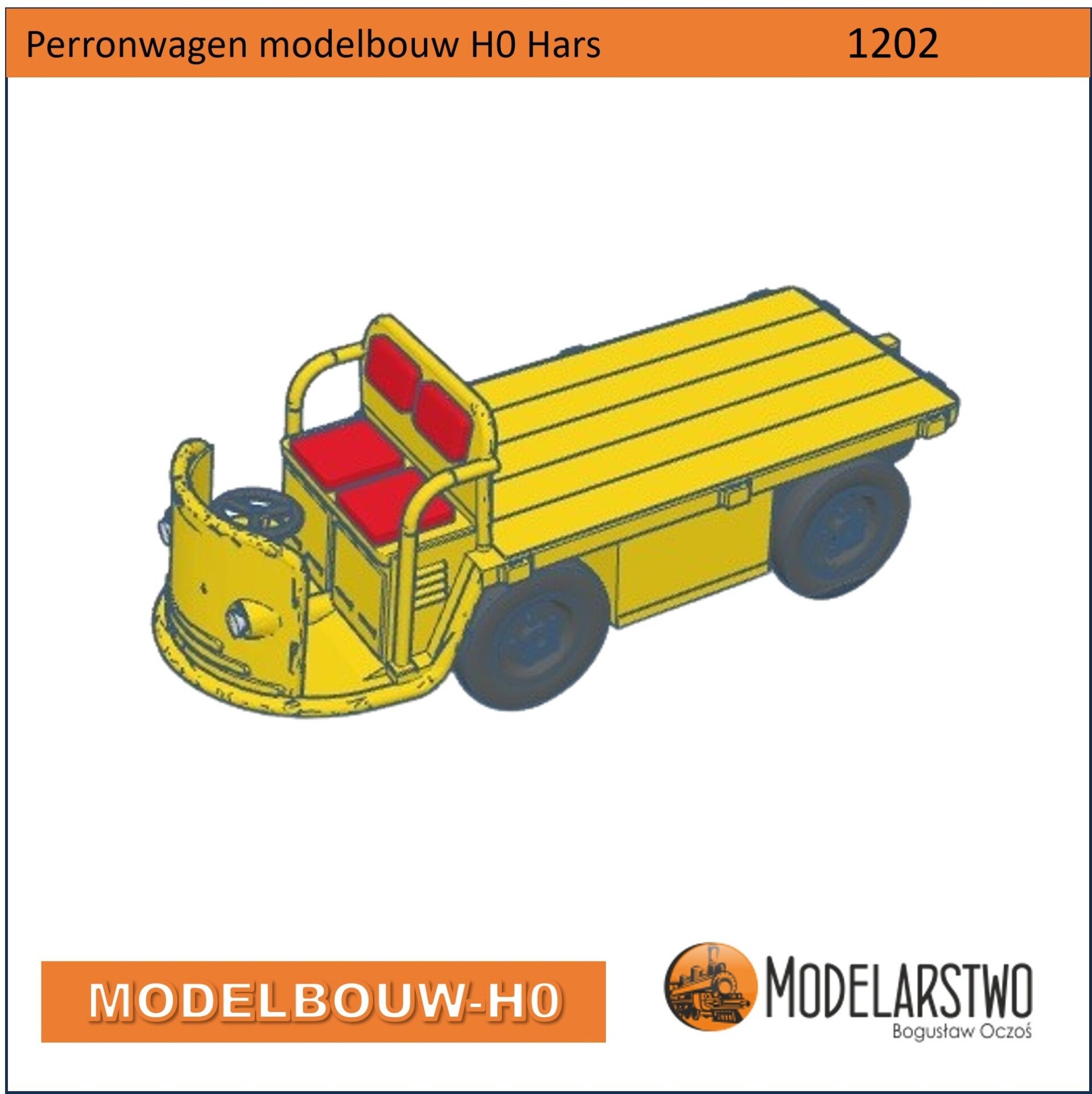 Bagagewagen perronwagen Modelbouw H0 1202M