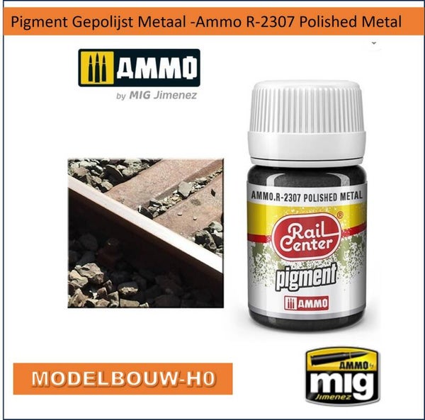 Pigment Gepolijst Metaal -Ammo R-2307 Polished Metal
