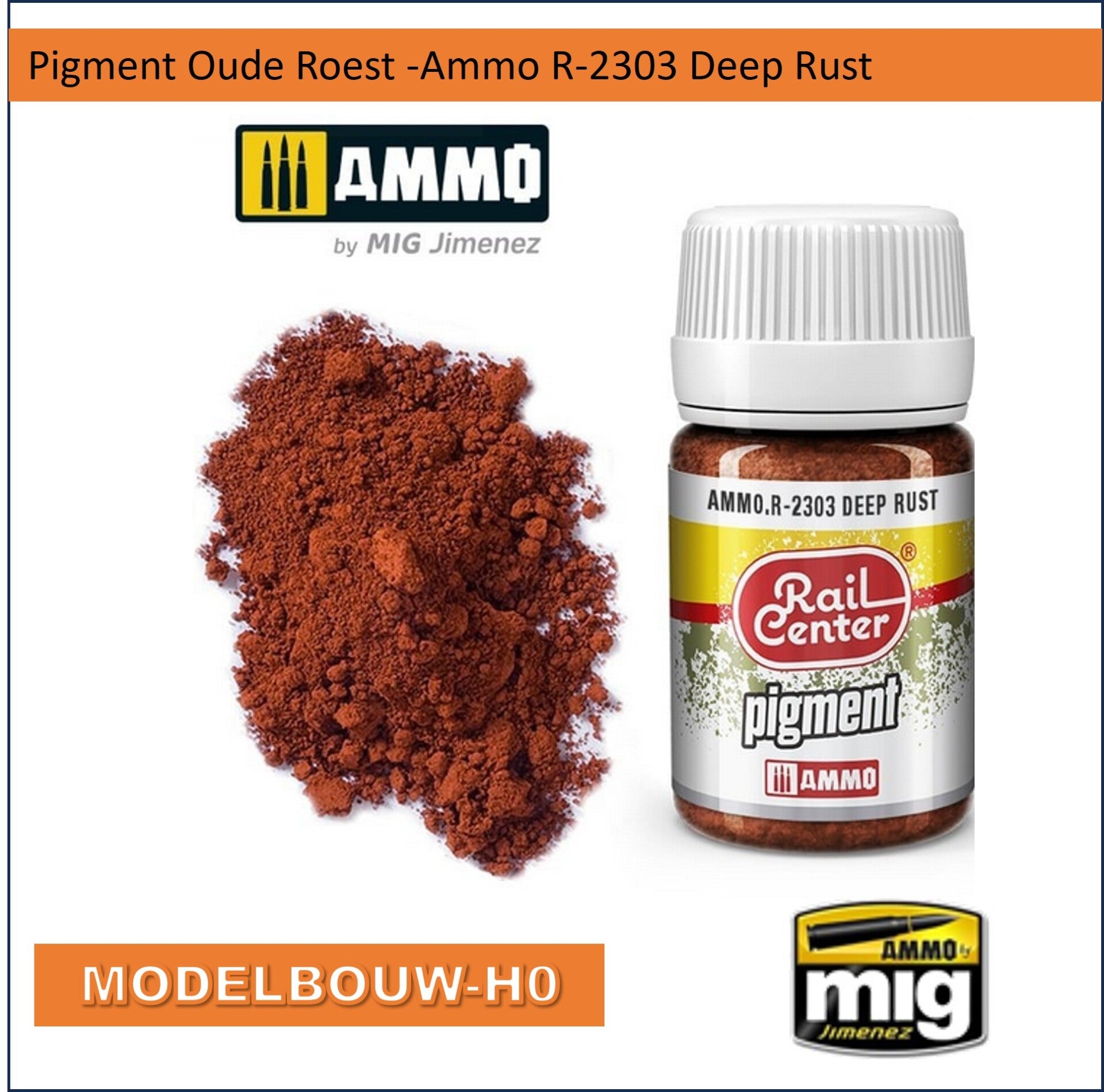 Pigment Oude Roest -Ammo R-2303 Deep Rust