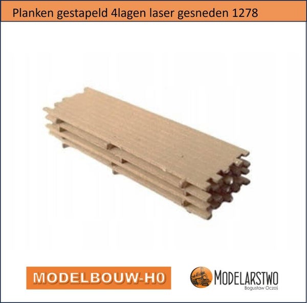 Planken gestapeld 4lagen laser gesneden 1278