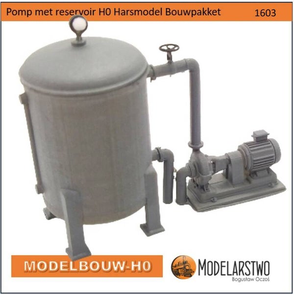 Pomp met reservoir Modelbouw H0 Bouwpakket
