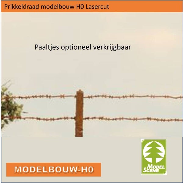 Prikkeldraad 10meter modelbouw H0 Lasercut 48150