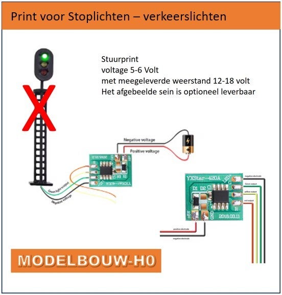 Print voor stoplichten - verkeeslichten