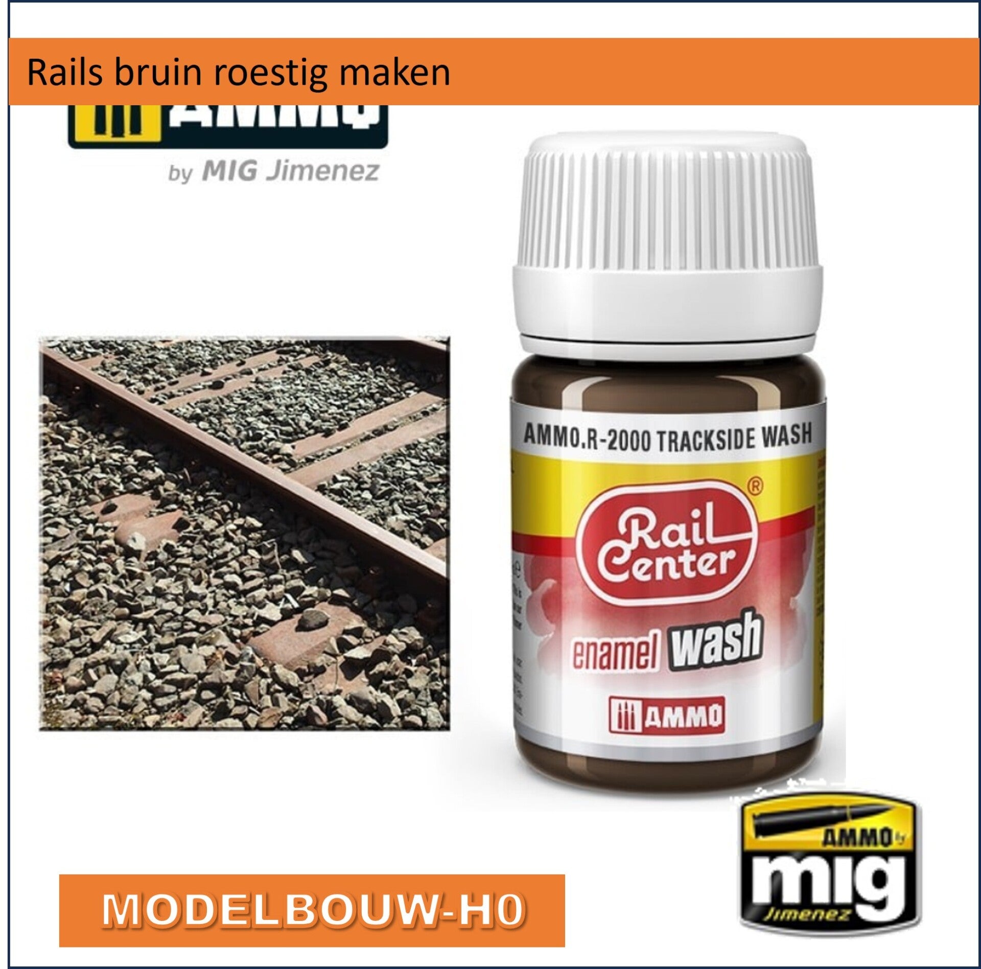 Rail roestig maken Wash RAIL CENTER Rail Brown Ammo R-2000 Wash