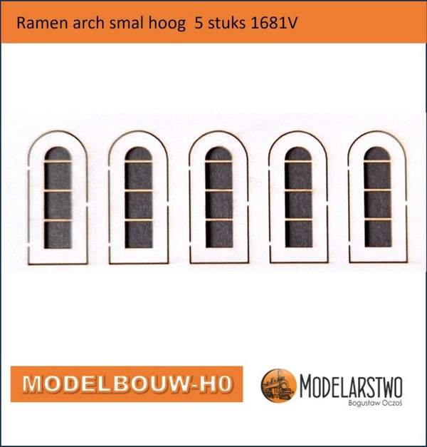 Ramen Arch hoog gebogen voor zelfbouw 5 stuks Modelbouw-H0 1681V
