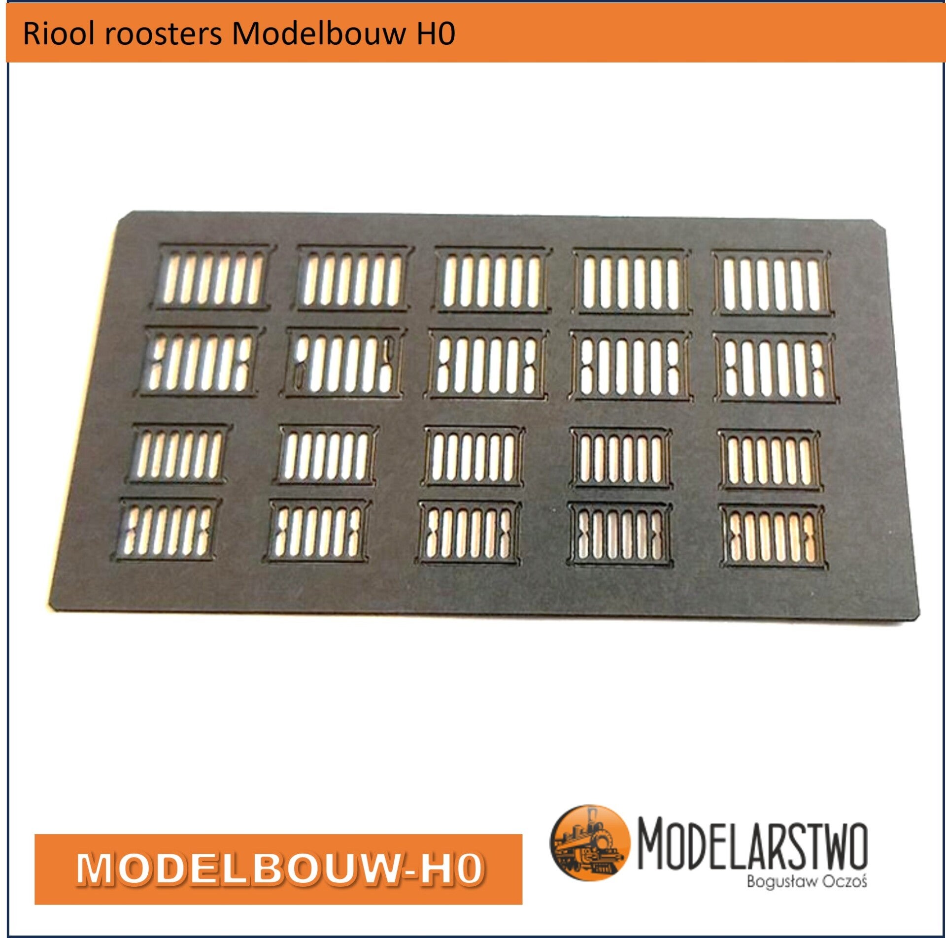 Riool roosters Modelbouw H0  Lasercut karton