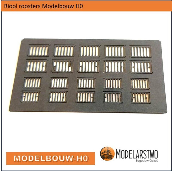 Riool roosters Modelbouw H0  Lasercut karton