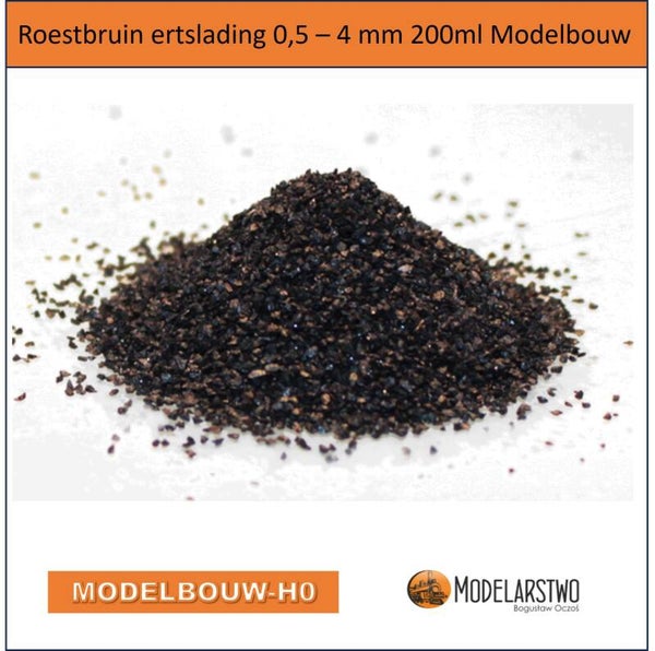Roestbruin ertslading bruinkool 0,5 – 4 mm 200ml Modelbouw 46DC