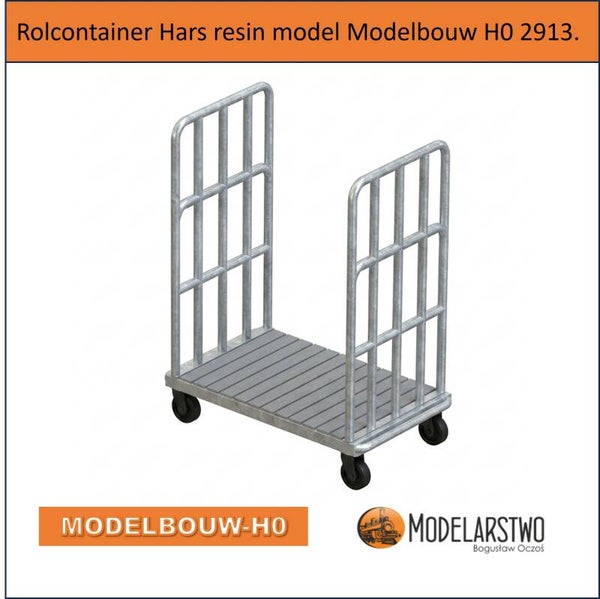 Rolcontainer Hars resin model Modelbouw H0 2913.