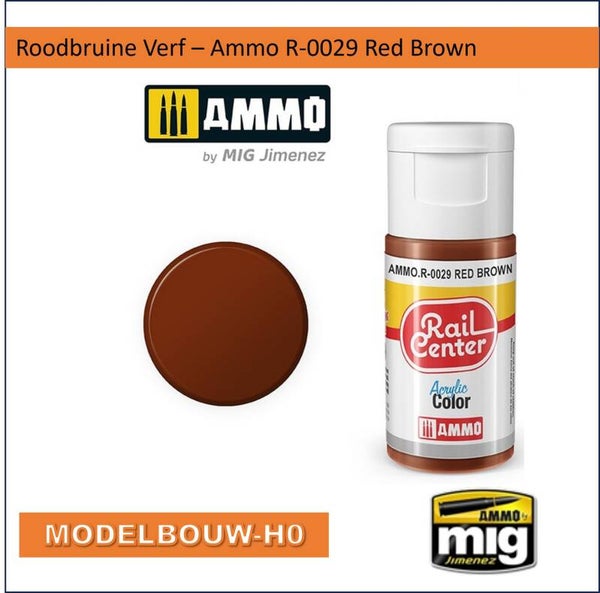 Roodbruine Verf – Rail Center Ammo R-0029 Red Brown