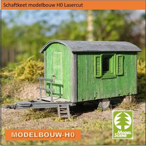 Schaftkeet Modelbouw H0 lasercut 98534