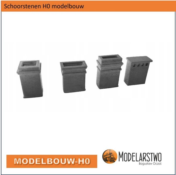 Schoorstenen  -  H0 Hars model