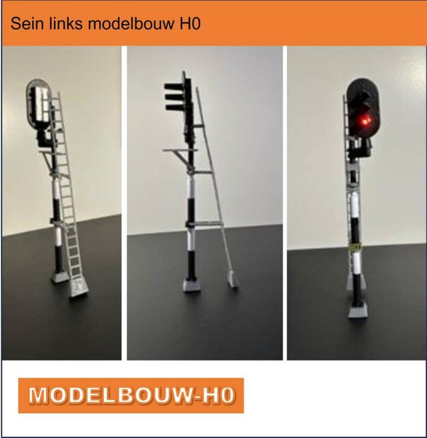 Sein links modelbouw H0 gebouwd geleverd