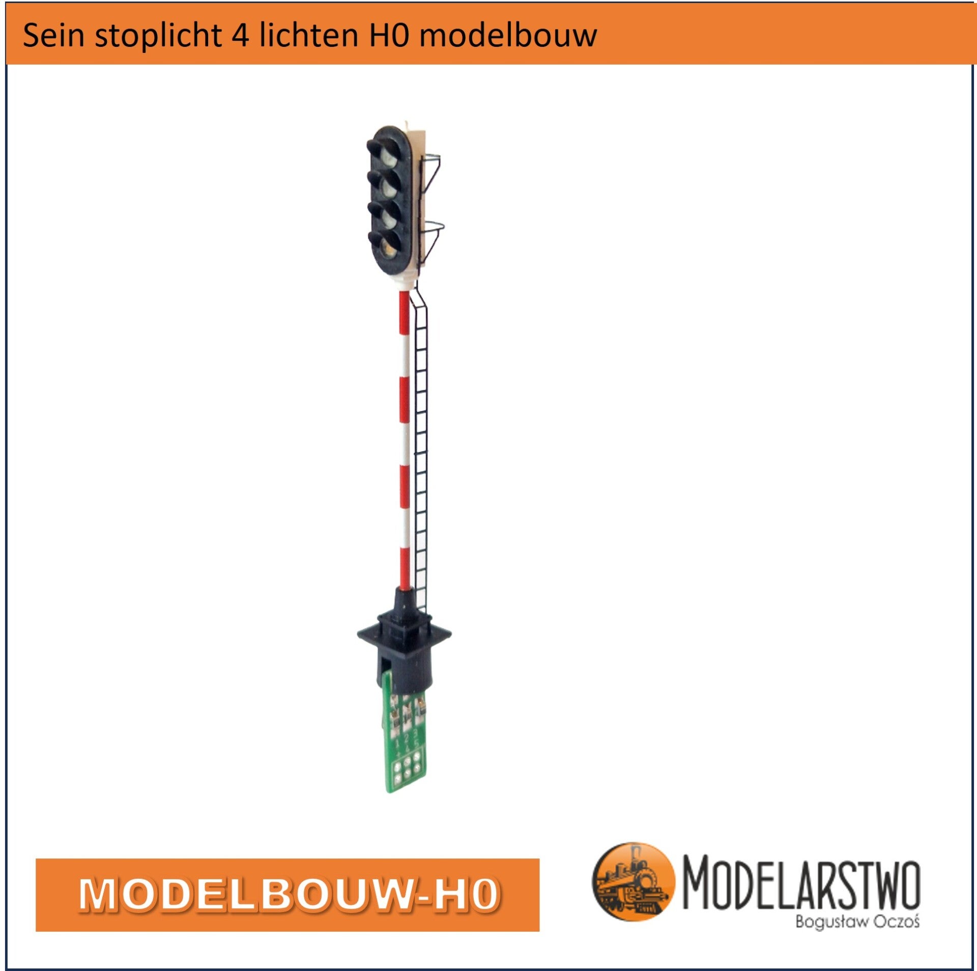 Sein stoplicht 4 lichten modelbouw H0