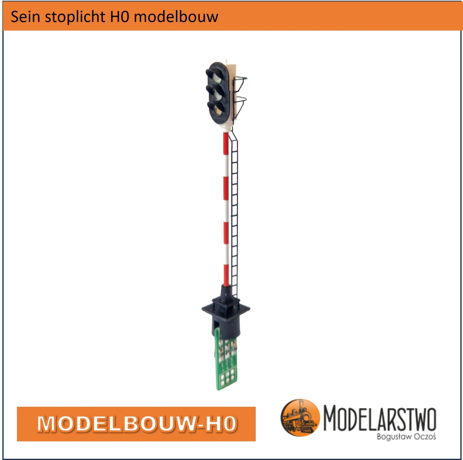Sein stoplicht 3 lichten modelbouw H0 78FG