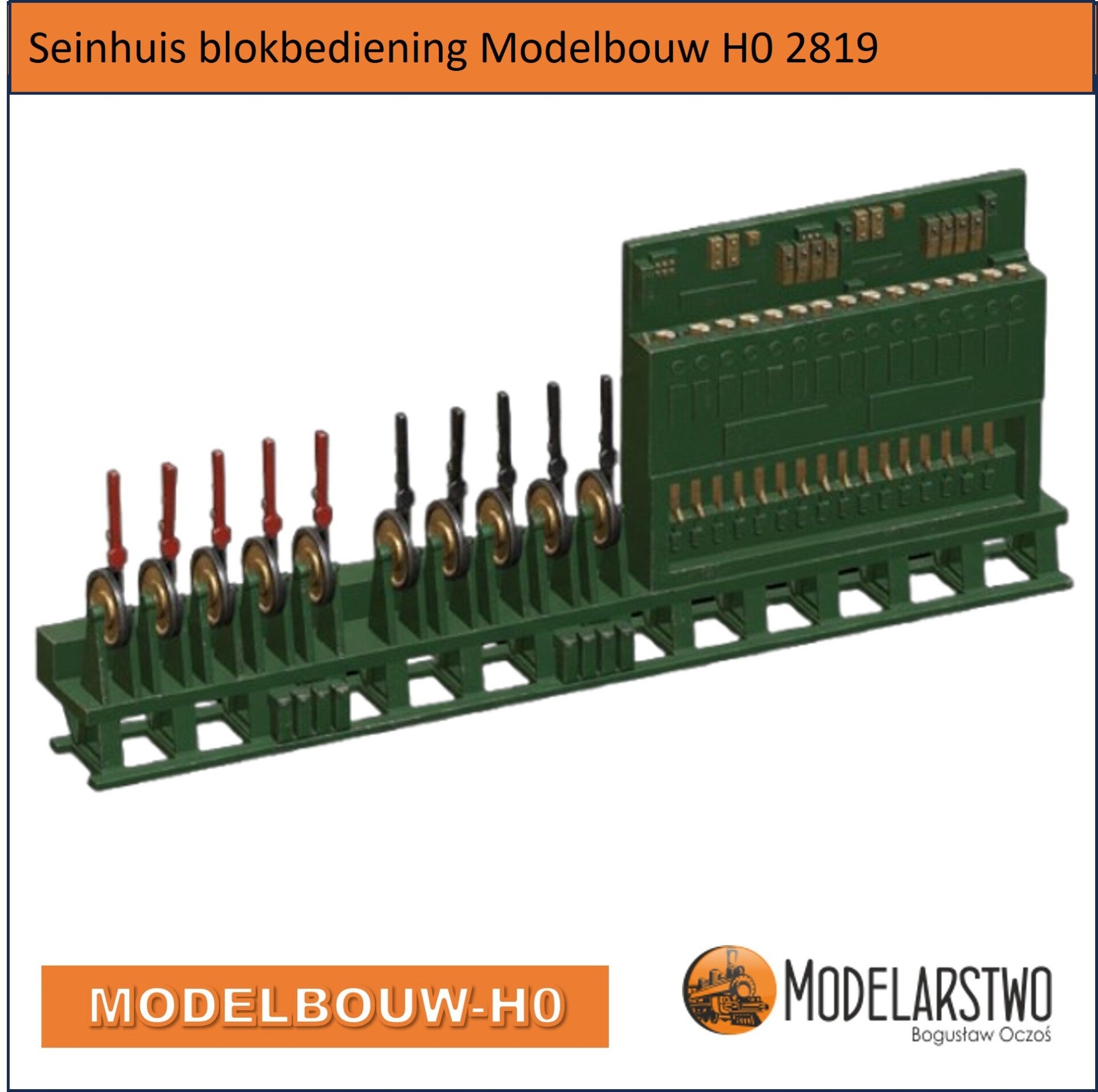 Blokhendels en bedienings paneel seinhuis Modelbouw H0 2819