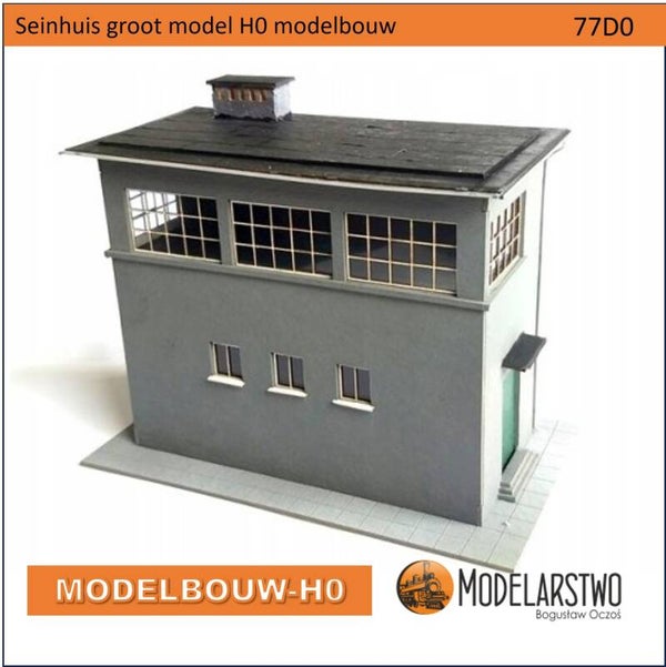 Seinhuis grootmodel  H0 lasercut karton 77D0