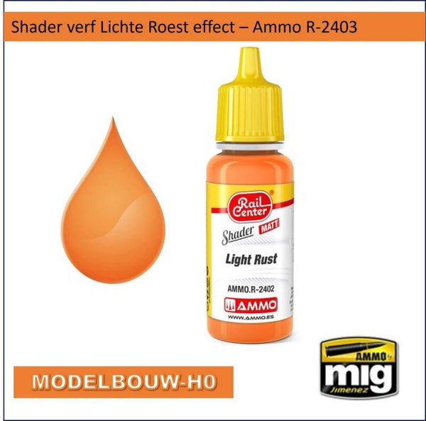 Shader Lichte Roest effect R-2402 Ammo Rail Center Verweerd Schaduw effect