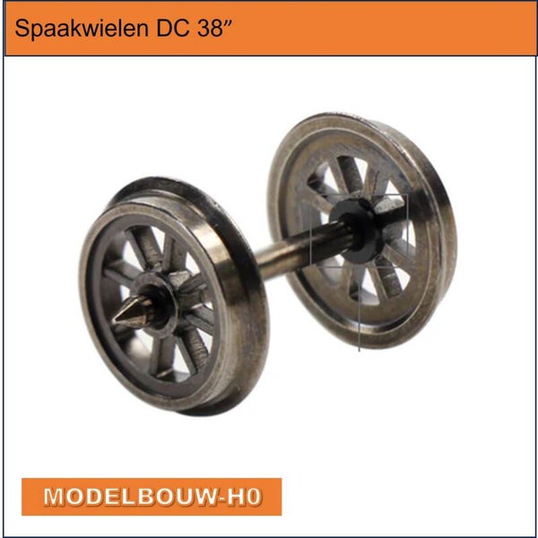 Spaakwielen per paar 38"