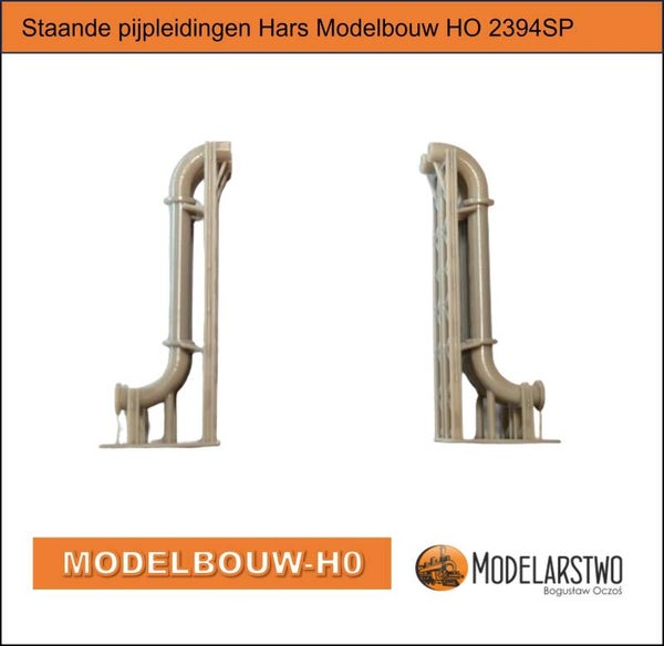 Staande pijpleidingen Hars Modelbouw HO 2394SP