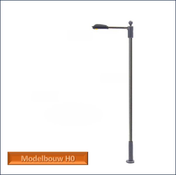 Straatlantaarn modern led warm wit 91 mm hoog metaal