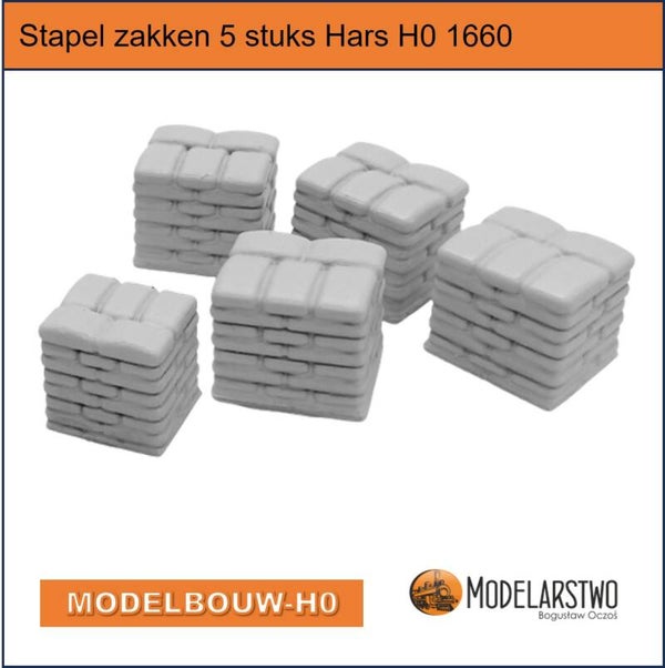 Stapel zakken 5 stuks Hars H0 1660