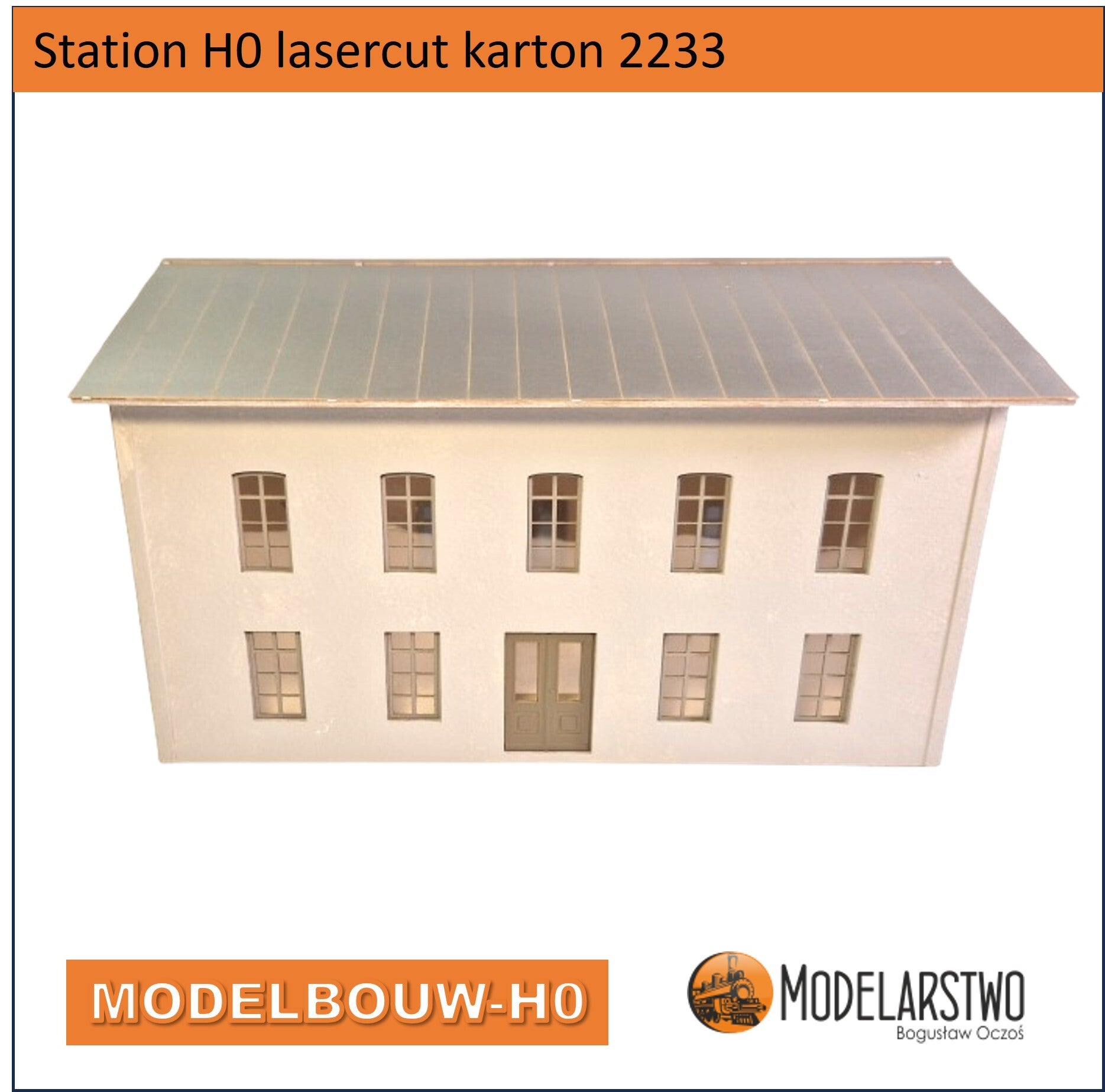 Station H0 lasercut karton 2233D