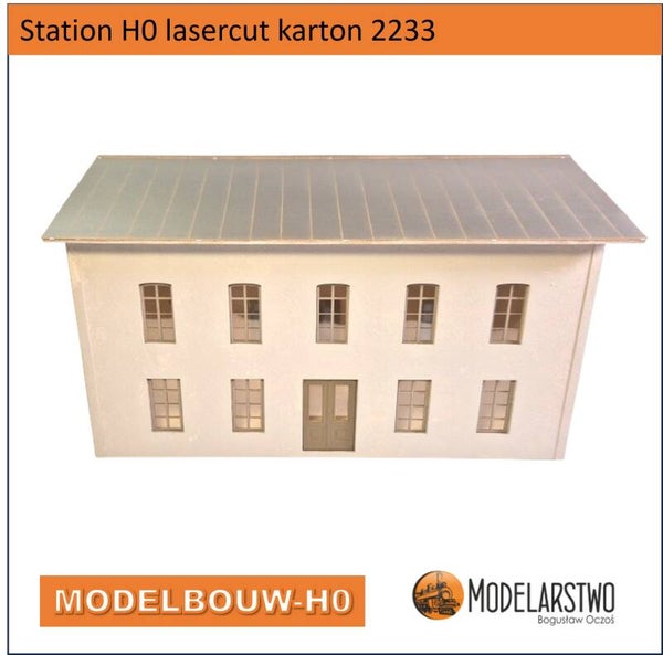 Station H0 lasercut karton 2233D