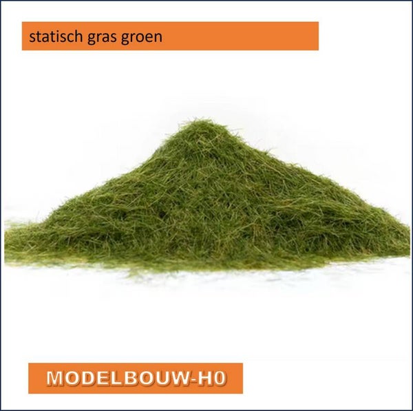 statisch gras groen  12mm 30gram