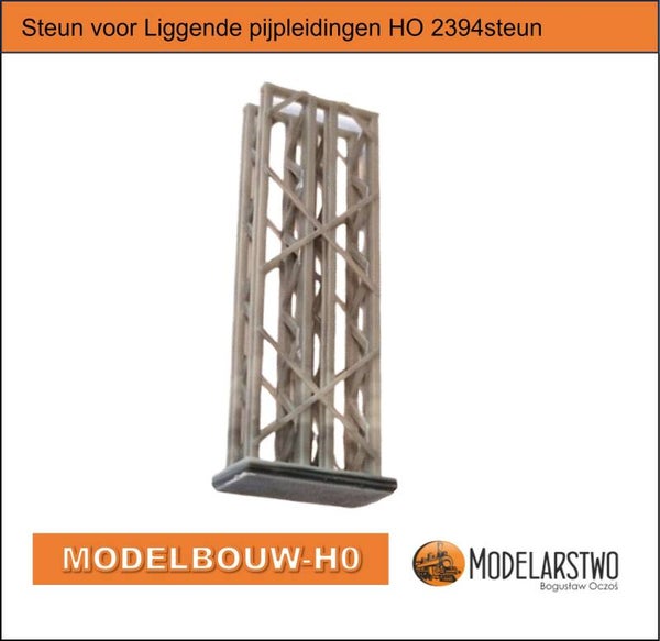 Steun voor Liggende pijpleidingen Hars Modelbouw HO 2394steun