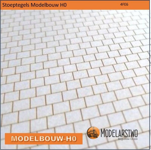 Stoeptegels 20 x 30 cm Modelbouw H0 4FE6