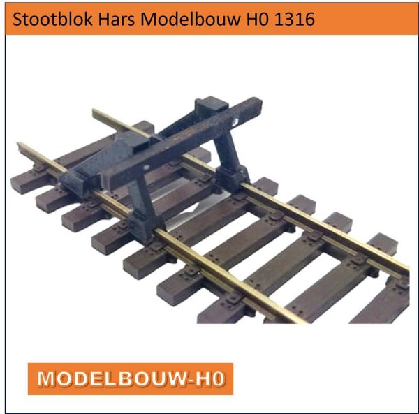 Stootblok Hars en multiplex Modelbouw H0 1316