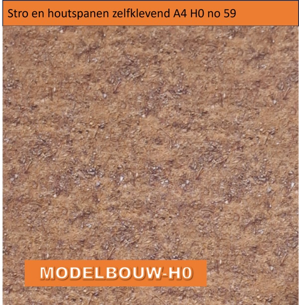Zand en houtspanen Zelfklevend A4 Modelbouw H0 no 59