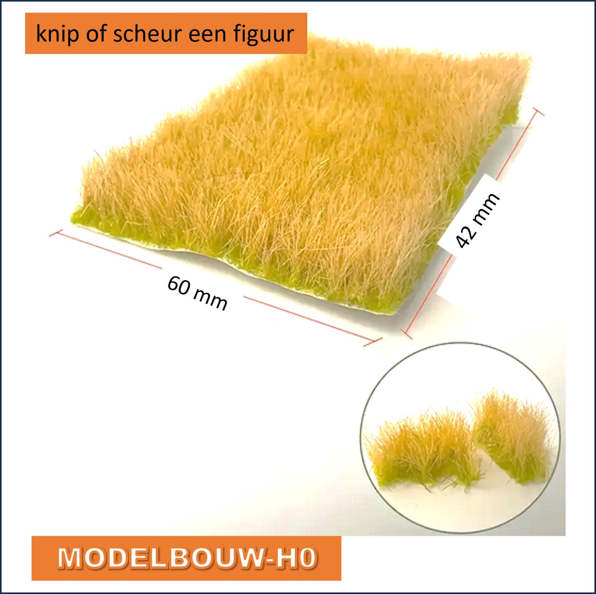 grasveldje stro - hooi - tarweveld 4 x 5 cm