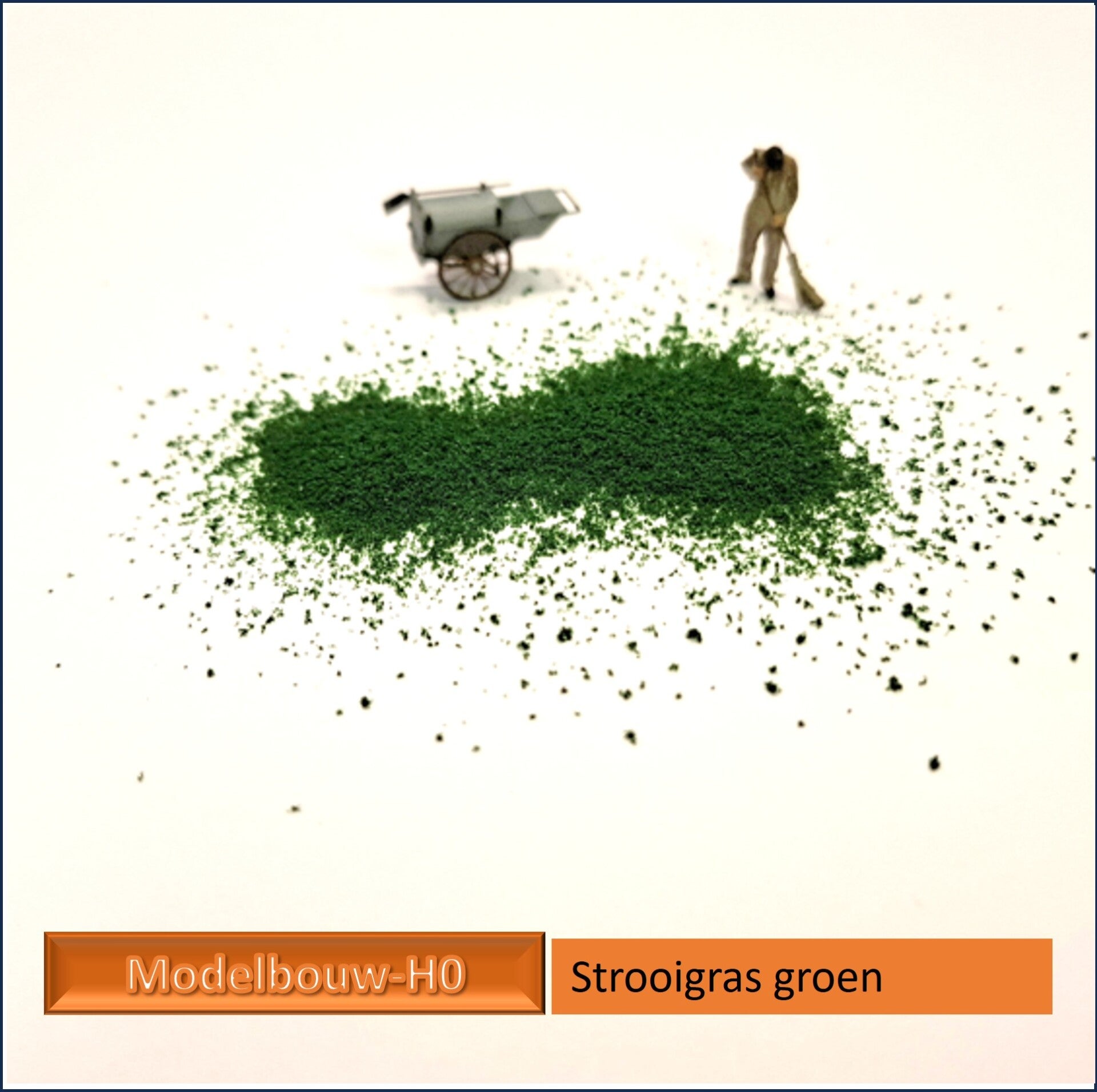 Graspoeder Groen -  turf - strooigras, fijn