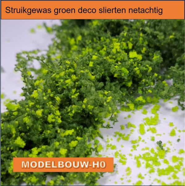 Struikgewas groen  geel  slierten-netachtig