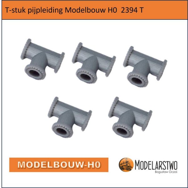 Pijpleiding T-stuk Modelbouw H0 2394