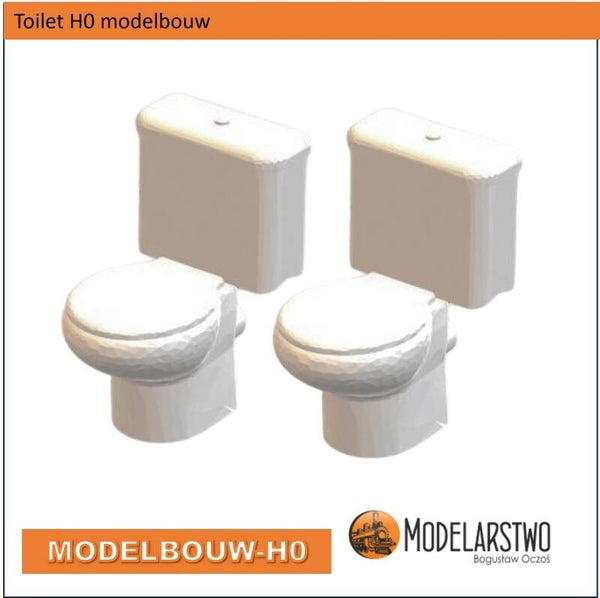 Toilet H0 modelbouw