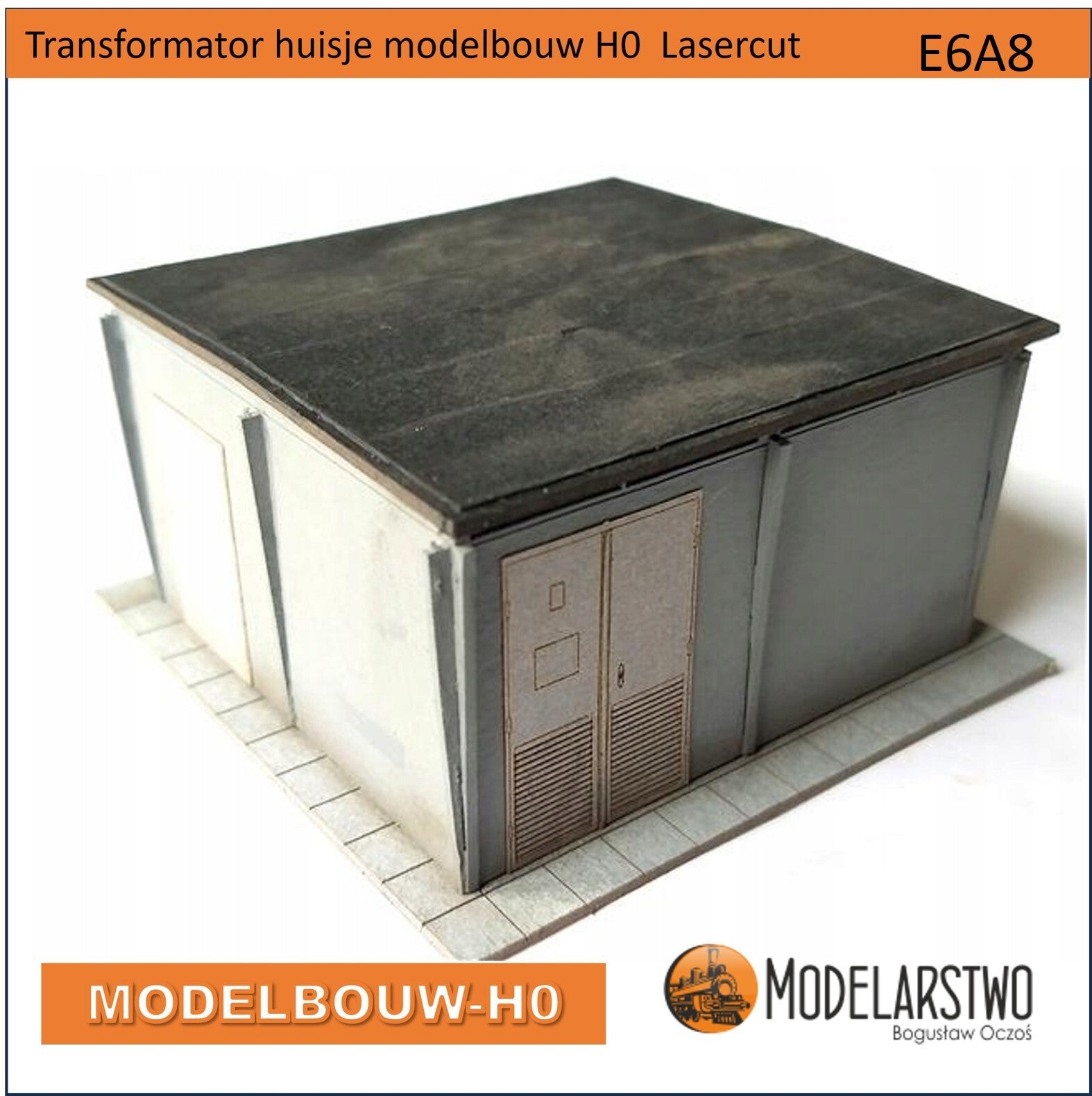 Transformator huisje H0 Bouwpakket E6A8