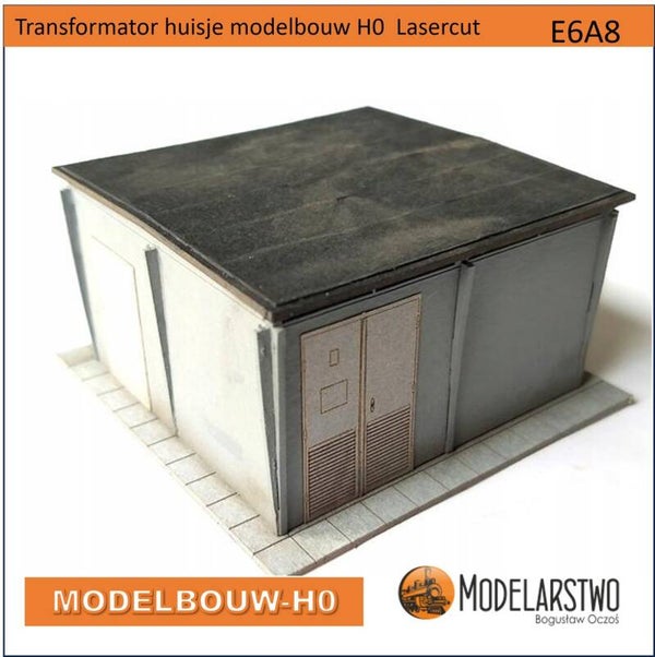 Transformator huisje H0 Bouwpakket E6A8