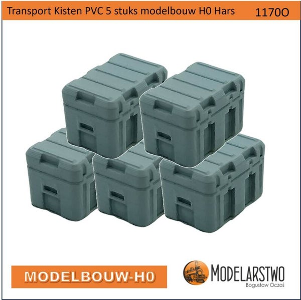 Transport Kisten PVC 5 stuks modelbouw H0 1170-T
