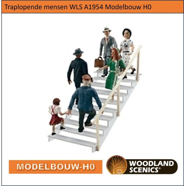 Traplopende mensen WLS A1954 Modelbouw H0