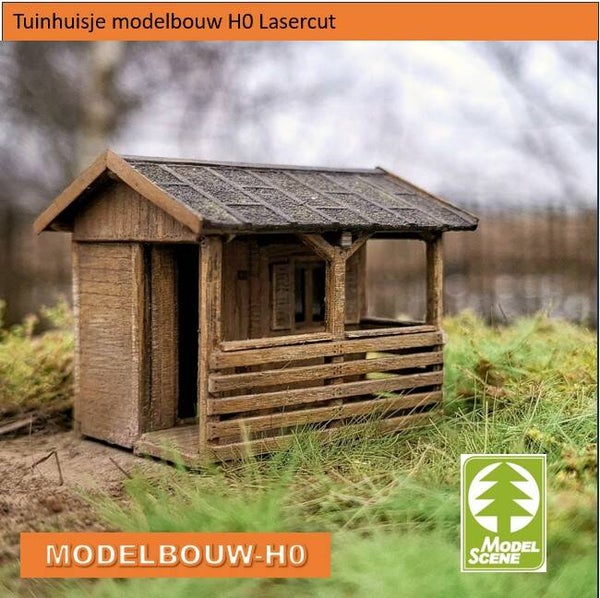 Tuinhuisje Modelbouw H0 lasercut 98536