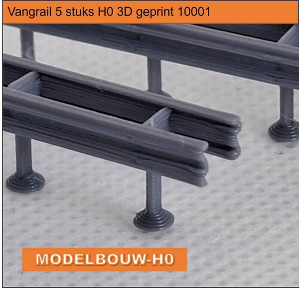Vangrail Geleiderail 5 stuks Modelbouw-H0 10001