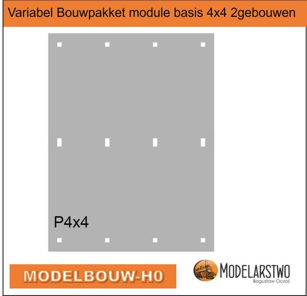 Variabel Bouwpakket module 4x4 basis sjabloon