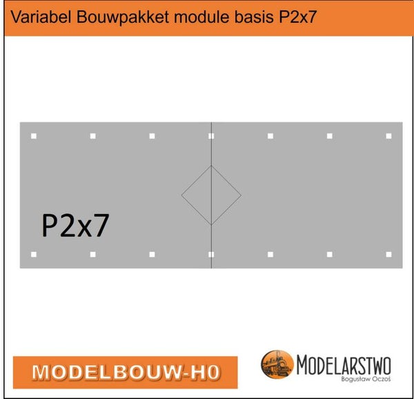 Variabel Bouwpakket module basis sjabloon P2x7