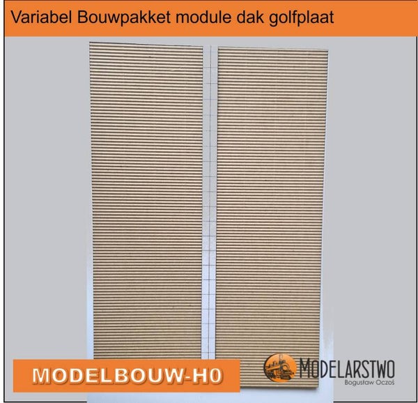 Variabel Bouwpakket module dak golfplaat