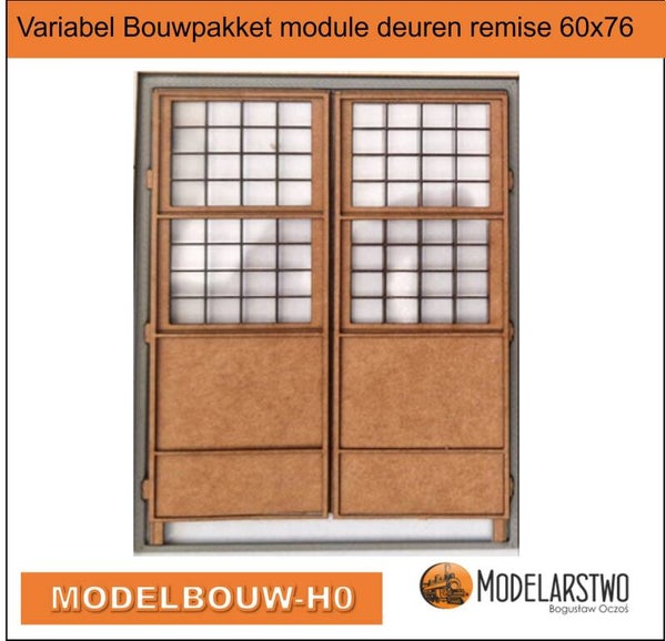 Variabel Bouwpakket module deuren remise 60x76